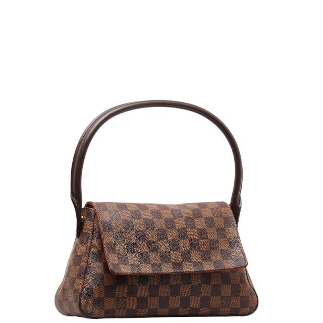 ルイ ヴィトン ダミエ ミニ ルーピング スペシャルオーダー ハンドバッグ ショルダーバッグ N51148 ブラウン PVC LOUIS VUITTON【中古】_1
