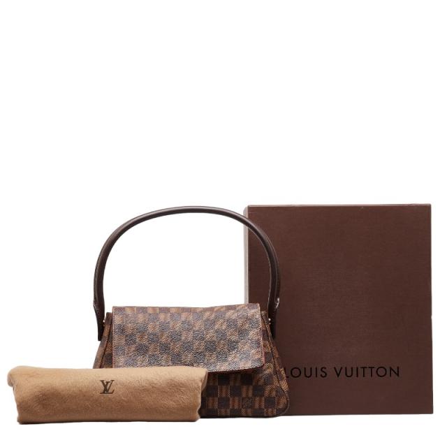 ルイ ヴィトン ダミエ ミニ ルーピング スペシャルオーダー ハンドバッグ ショルダーバッグ N51148 ブラウン PVC LOUIS VUITTON【中古】_8