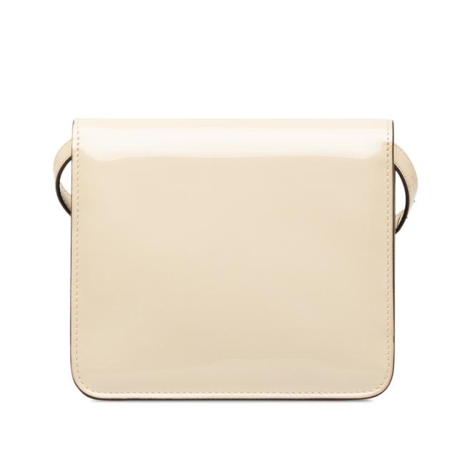 フェンディ カリグラフィー 斜め掛け ショルダーバッグ 8BT317 アイボリー ホワイト パテントレザー レディース FENDI 【中古】_2