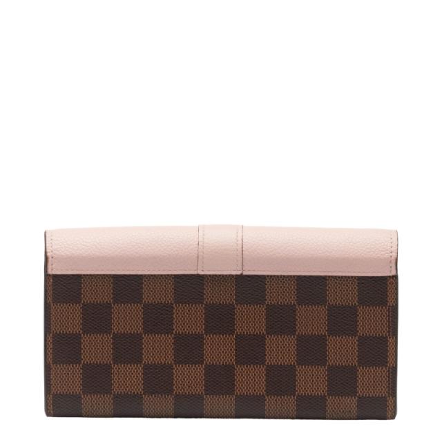 LOUIS VUITTON ダミエ ピンクレザー長財布 LOUIS VUITTON ダミエ ピンクレザー長財布