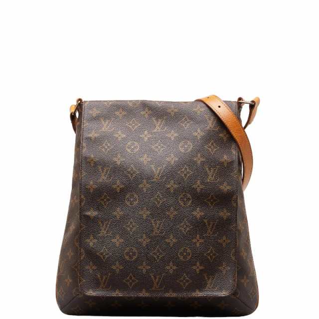 ルイ ヴィトン モノグラム ミュゼット ショルダーバッグ M51256 ブラウン PVC レザー レディース LOUIS VUITTON 【中古】