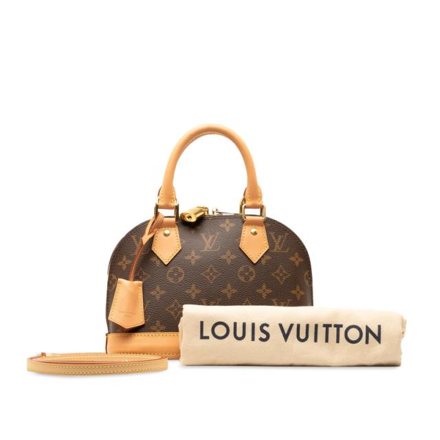 ルイ ヴィトン モノグラム アルマBB ハンドバッグ ショルダーバッグ 2WAY M53152 ブラウン PVC レザー LOUIS VUITTON 【中古】の通販は 122,900円