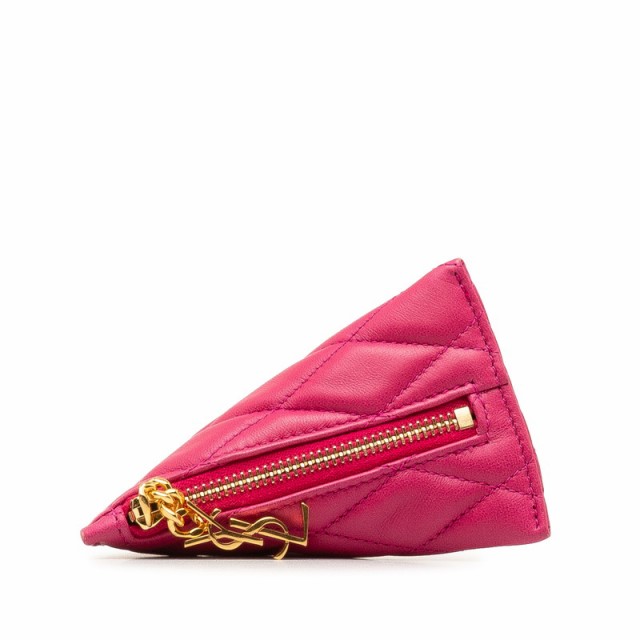 サンローラン モノグラム ベルランゴ コインケース 小銭入れ 669925 ピンク レザー レディース SAINT LAURENT 【中古】の通販はコインケース・小銭入れ