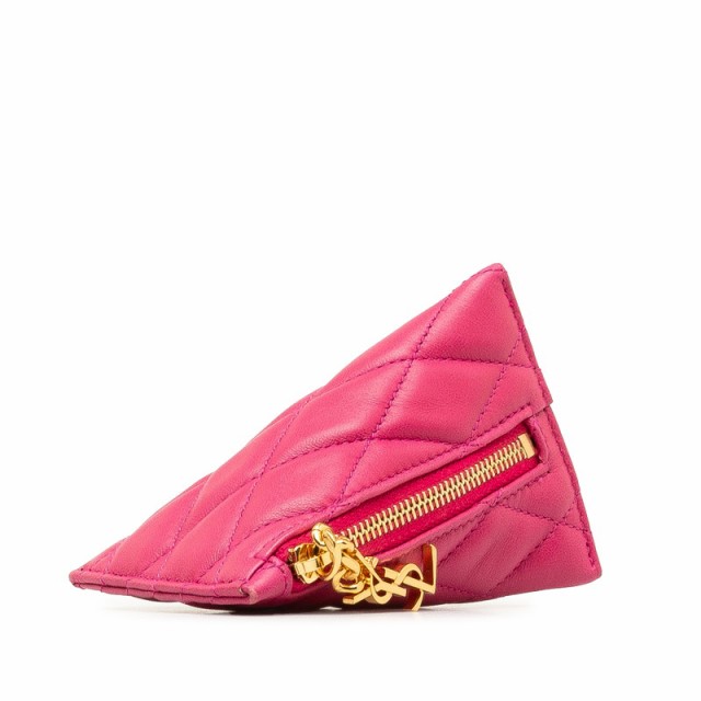 サンローラン モノグラム ベルランゴ コインケース 小銭入れ 669925 ピンク レザー レディース SAINT LAURENT 【中古】の通販は
