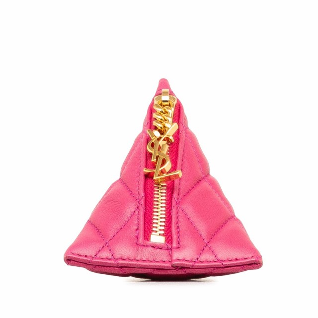 サンローラン モノグラム ベルランゴ コインケース 小銭入れ 669925 ピンク レザー レディース SAINT LAURENT 【中古】の通販は