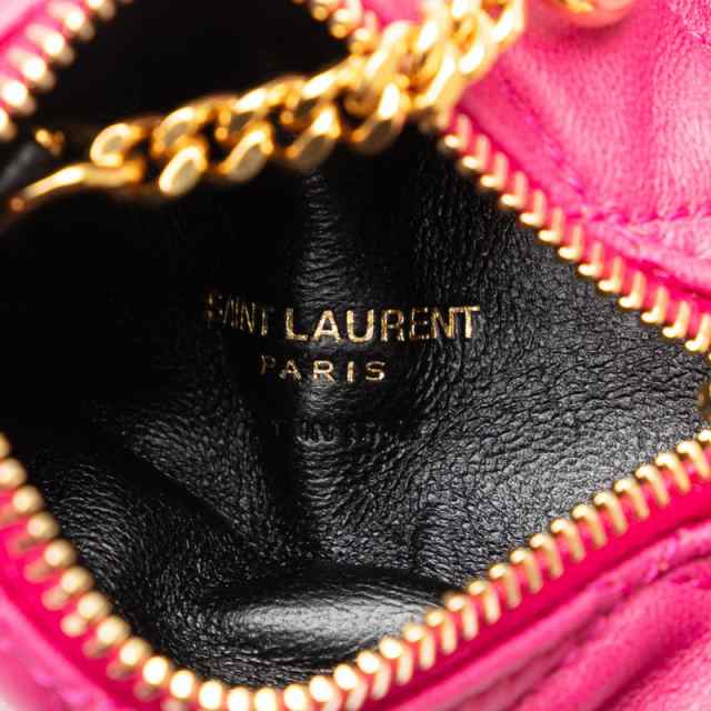 サンローラン モノグラム ベルランゴ コインケース 小銭入れ 669925 ピンク レザー レディース SAINT LAURENT 【中古】の通販は
