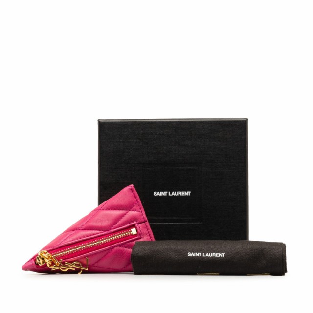 サンローラン モノグラム ベルランゴ コインケース 小銭入れ 669925 ピンク レザー レディース SAINT LAURENT 【中古】の通販は