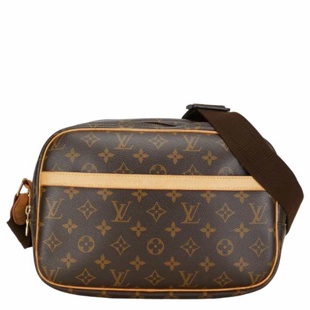 ルイ ヴィトン モノグラム リポーターPM 斜め掛け ショルダーバッグ M45254 ブラウン PVC レザー レディース LOUIS VUITTON 【中古】