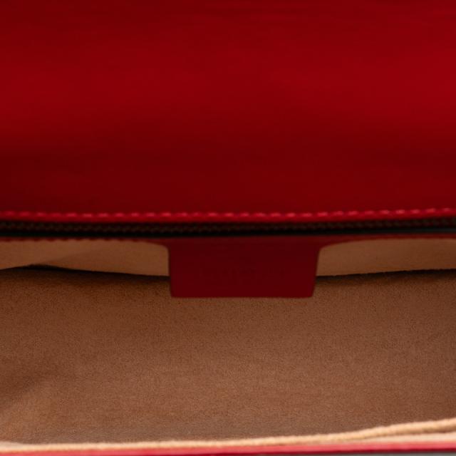 グッチ クイーンマーガレット ビー ハチ 蜂 トリコロール ショルダーバッグ 476542 ホワイト レッド ネイビー レザー GUCCI 【中古】_4