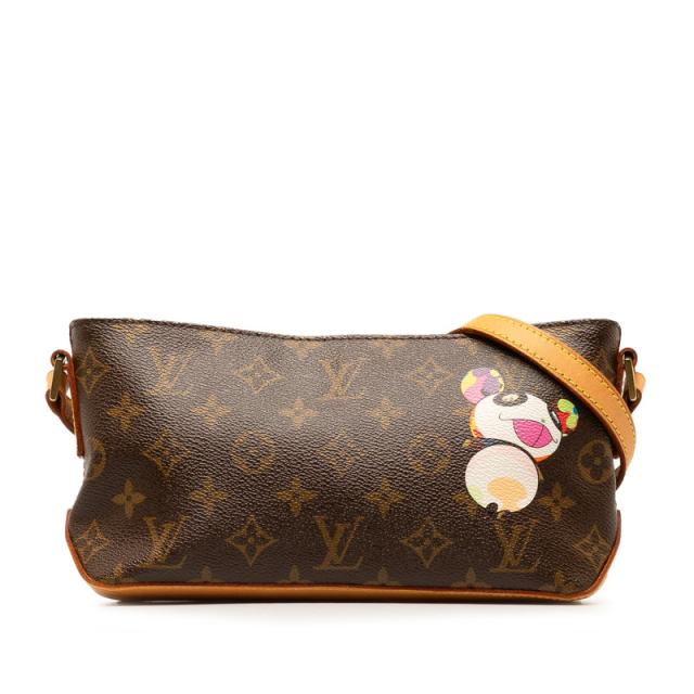 ルイ ヴィトン モノグラム トロター パンダ 村上隆 コラボ 斜め掛け ショルダーバッグ M51241 ブラウン PVC LOUIS VUITTON 【中古】