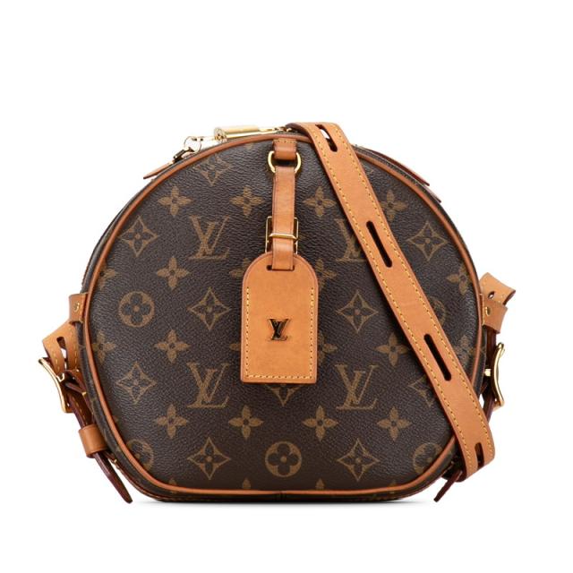 ルイ ヴィトン モノグラム ボワット シャポー スープル 斜め掛け ショルダーバッグ M52294 ブラウン PVC レザー LOUIS VUITTON 【中古】の通販は