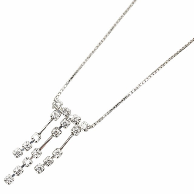 ネックレス K18WG ホワイトゴールド レディース 【中古】の通販は