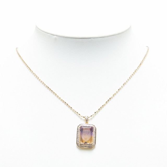 タサキ K18YG イエローゴールド アメトリン12.40ct ダイヤ0.58ct カメオ彫り ペンダントネックレス レディース TASAKI  中古の通販はau PAY マーケット - 銀座パリス | au PAY マーケット－通販サイト