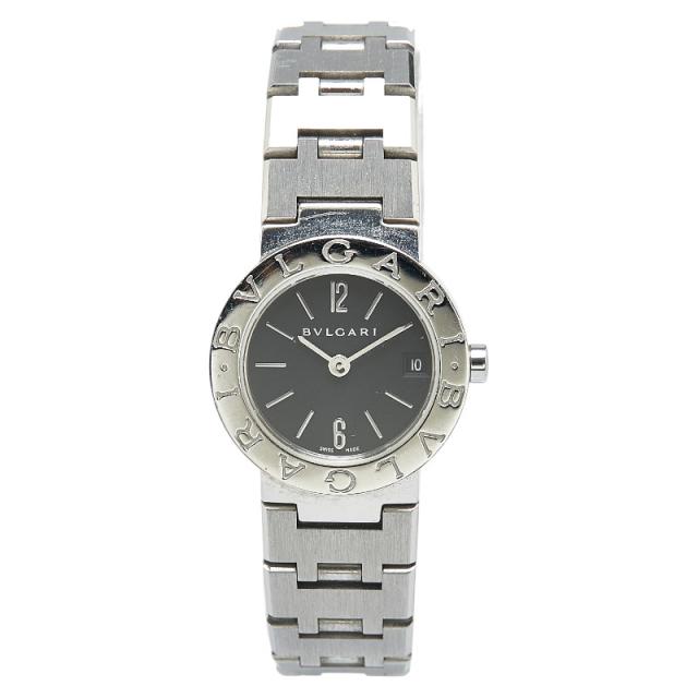 ブルガリ ブルガリブルガリ 腕時計 BB23SS クオーツ ブラック文字盤 ステンレススチール レディース BVLGARI 【中古】_1