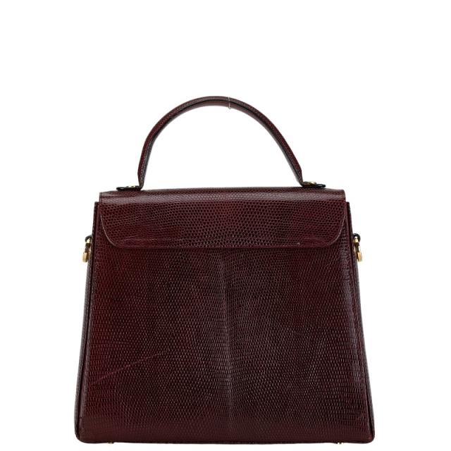 サルヴァトーレフェラガモ ガンチーニ ハンドバッグ ショルダーバッグ 2WAY E210536 ボルドー Salvatore Ferragamo 【中古】_3