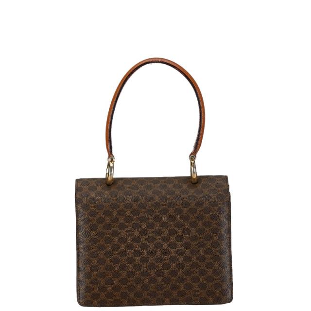 セリーヌ マカダム ハンドバッグ ブラウン PVC レザー レディース CELINE 【中古】_2