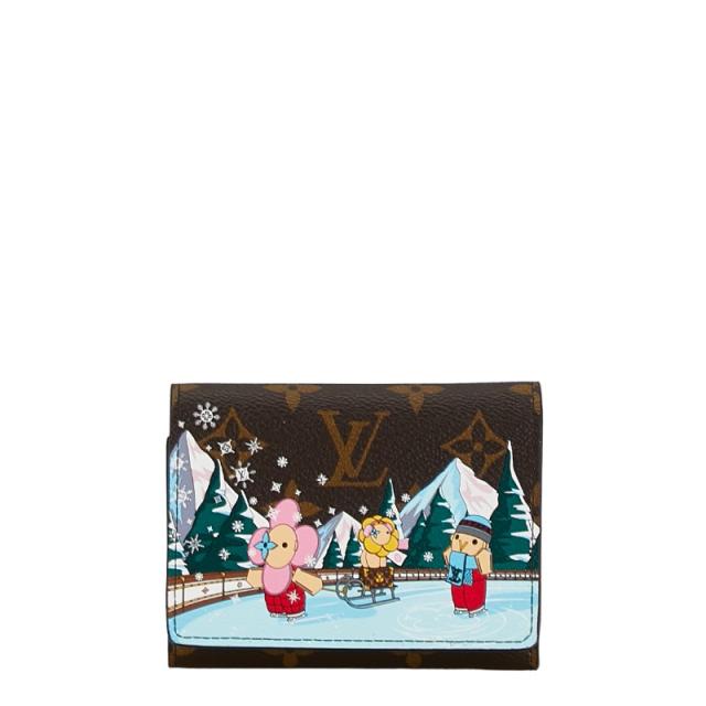 ルイ ヴィトン モノグラム ヴィヴィエンヌ ポルトフォイユ ヴィクトリーヌ 二つ折り財布 M82622 ブラウン LOUIS VUITTON 【中古】