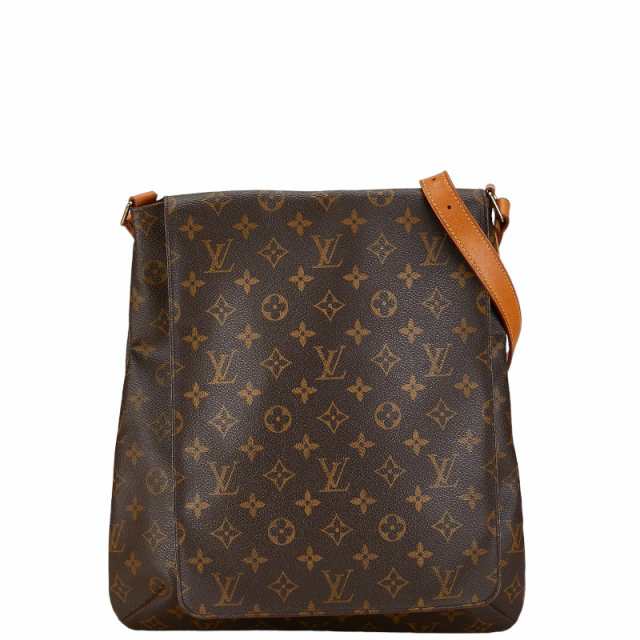 ルイ ヴィトン モノグラム ミュゼット ショルダーバッグ M51256 ブラウン PVC レザー レディース LOUIS VUITTON 【中古】