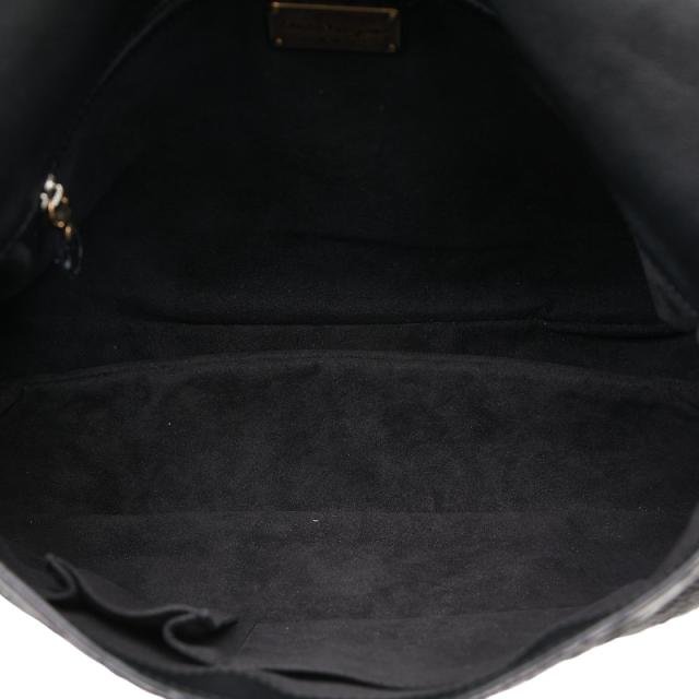 サルヴァトーレフェラガモ パイソン ロゴ ヴァラリボン ハンドバッグ ブラック レザー レディース Salvatore Ferragamo 【中古】_5