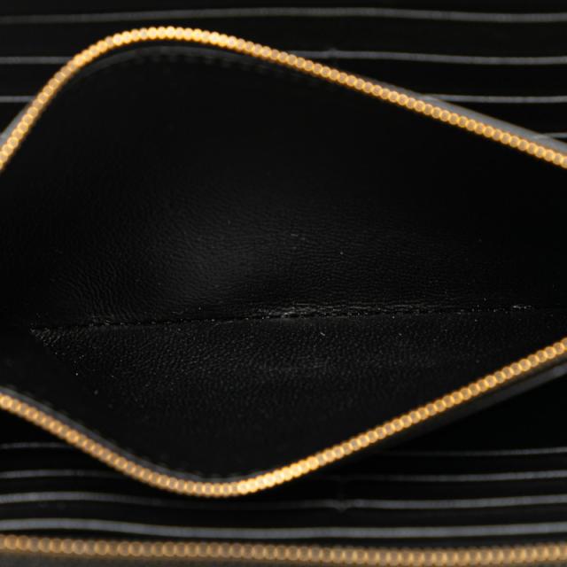 バレンシアガ ロゴ ラウンドファスナー 長財布 594290 ブラック レザー