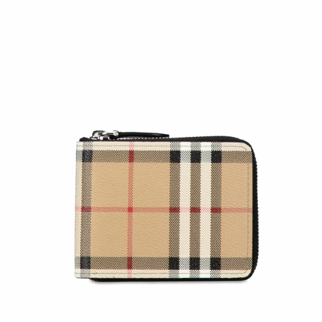 バーバリー ノバチェック ラウンドファスナー 二つ折り財布 ベージュ PVC レザー レディース BURBERRY 【中古】の通販はau PAY  マーケット - 銀座パリス | au PAY マーケット－通販サイト