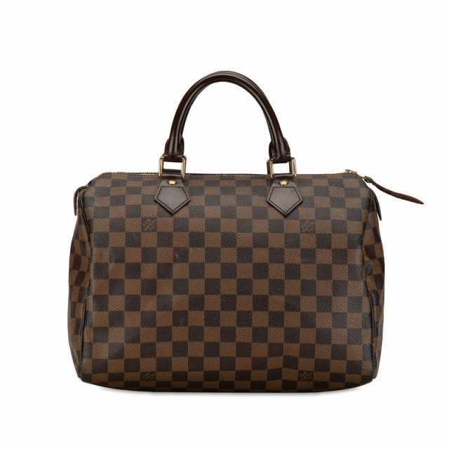 ルイ ヴィトン ダミエ スピーディ30 ハンドバッグ ミニボストンバッグ N41531 エベヌ ブラウン PVC レザー LOUIS VUITTON 【中古】