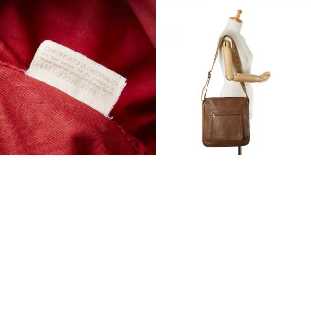 ボッテガヴェネタ パンチング 斜め掛け ショルダーバッグ ブラウン