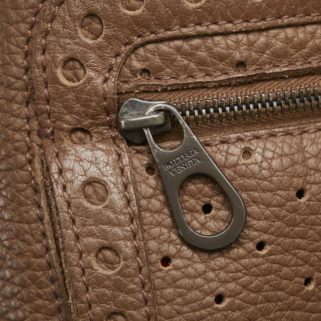 ボッテガヴェネタ パンチング 斜め掛け ショルダーバッグ ブラウン