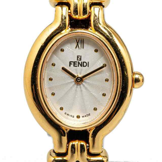 フェンディ カメレオン チェンジベルト5色 腕時計 640L メッキ レザー レディース FENDI 【中古】