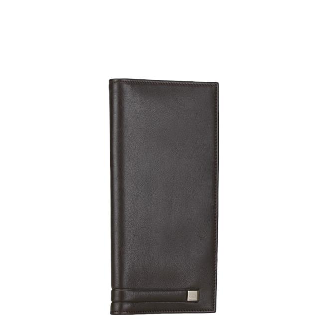 サルヴァトーレフェラガモ 長財布 ブラウン レザー メンズ Salvatore Ferragamo 【中古】
