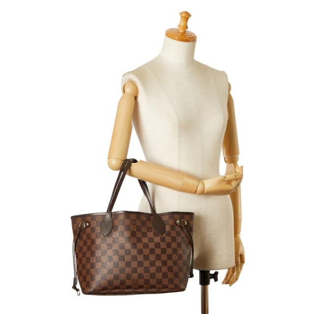 ルイ ヴィトン ダミエ ネヴァーフルPM ハンドバッグ トートバッグ N41359 ブラウン PVC レザー レディース LOUIS VUITTON 【中古】_9