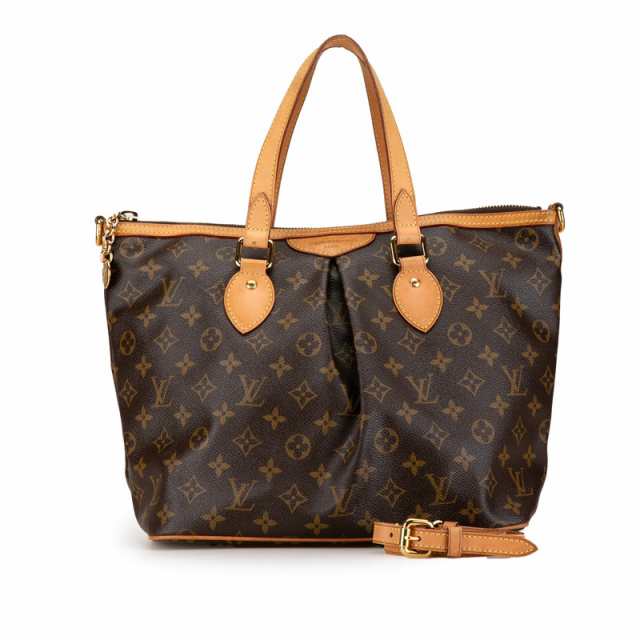 ルイ ヴィトン モノグラム　 パレルモPM ハンドバッグ ショルダーバッグ 2WAY M40145 ブラウン PVC レザー LOUIS VUITTON 【中古】