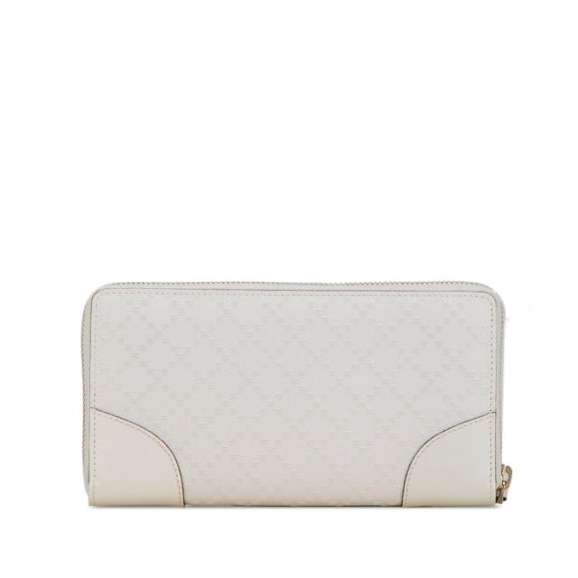グッチ ディアマンテ ラウンドファスナー 長財布 354487 ホワイト PVC レザー レディース GUCCI 【中古】_2