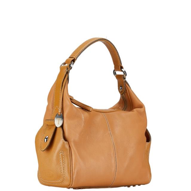 トッズ ワンショルダーバッグ ブラウン レザー レディース TOD’S 【中古】の通販は