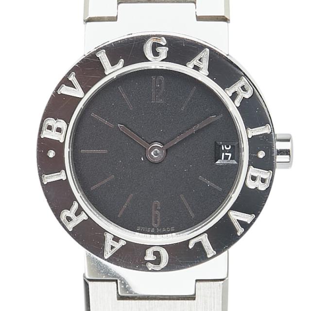 ブルガリ ブルガリブルガリ 腕時計 BB23SS クオーツ ブラック文字盤 ステンレススチール レディース BVLGARI 【中古】