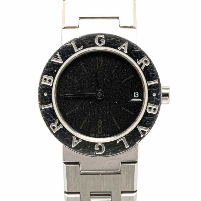 ブルガリ ブルガリブルガリ 腕時計 BB23SS クオーツ ブラック文字盤 ステンレススチール レディース BVLGARI 【中古】