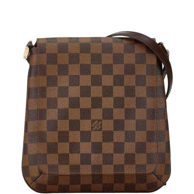 ルイ ヴィトン ダミエ ミュゼットサルサ ロングショルダー ショルダーバッグ N51300 ブラウン PVC レザー LOUIS VUITTON 【中古】