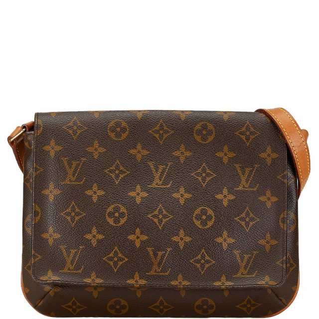 ルイ ヴィトン モノグラム ミュゼット タンゴ ショート ショルダーバッグ ハンドバッグ M51257 ブラウン PVC LOUIS VUITTON 【中古】