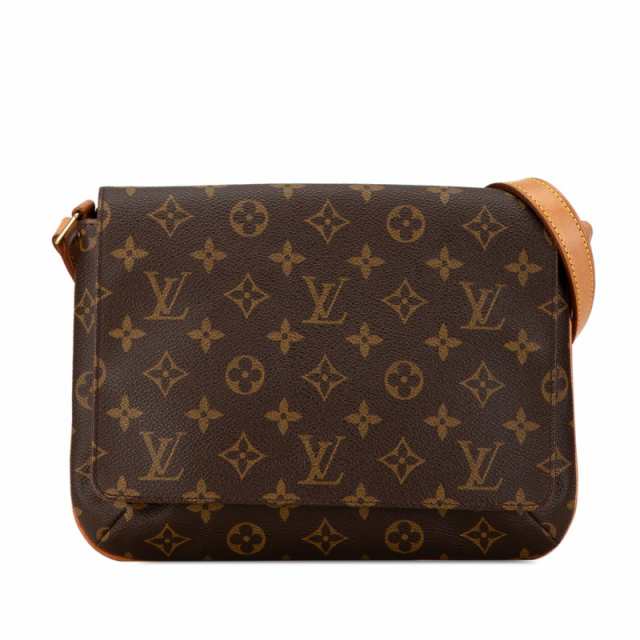 ルイ ヴィトン モノグラム ミュゼット タンゴ ショート ショルダーバッグ M51257 ブラウン PVC レザー レディース LOUIS VUITTON【中古】