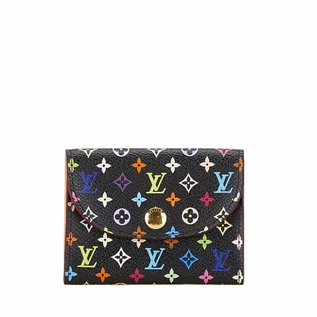 ルイ ヴィトン モノグラムマルチカラー アンヴェロップ カルトドゥ カードケース 名刺入れ M66561 ノワール LOUIS VUITTON 【中古】