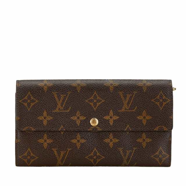 ルイ ヴィトン モノグラム ポルトフォイユ サラ 長財布 M61726 ブラウン PVC レザー レディース LOUIS VUITTON 【中古】