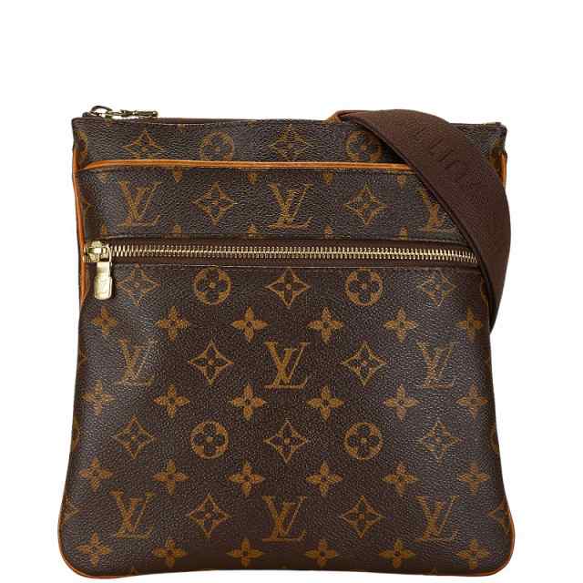 ルイ ヴィトン モノグラム ポシェット ヴァルミー ショルダーバッグ M40524 ブラウン PVC レザー レディース LOUIS VUITTON 【中古】