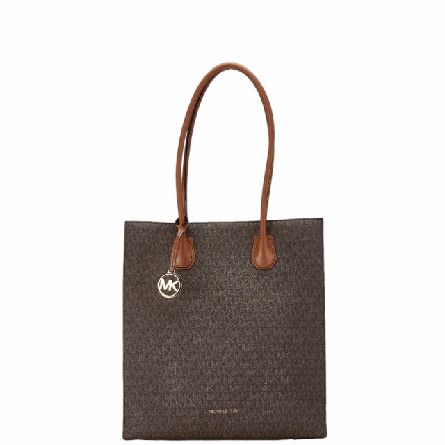 マイケルコース シグネチャー ハンドバッグ トートバッグ 35F1GM9T3B ブラウン PVC レザー レディース Michael Kors 【中古】