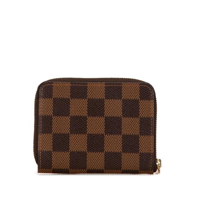 ルイ ヴィトン ダミエ ジッピーコインパース コインケース N63070 ブラウン PVC レザー レディース LOUIS VUITTON 【中古】_2
