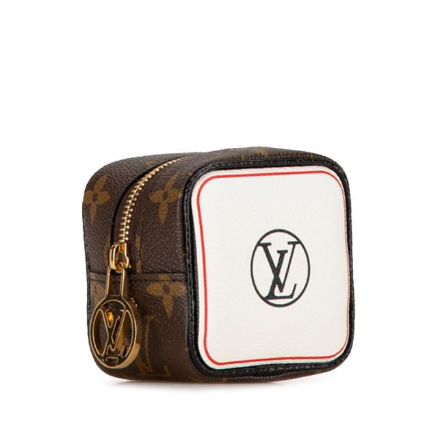 ルイ ヴィトン モノグラム ポルトモネキューブ ポーチ M80231 ブラウン マルチカラー PVC レザー レディース LOUIS VUITTON 【中古】_1