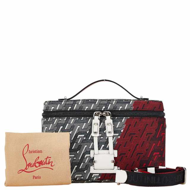 クリスチャンルブタン 総柄 ルビクリック ハンドバッグ メッセンジャーバッグ 2WAY 1205006 ブラック Christian Louboutin 【中古】