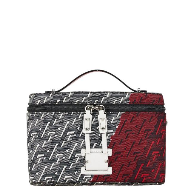 クリスチャンルブタン 総柄 ルビクリック ハンドバッグ メッセンジャーバッグ 2WAY 1205006 ブラック Christian Louboutin 【中古】_1