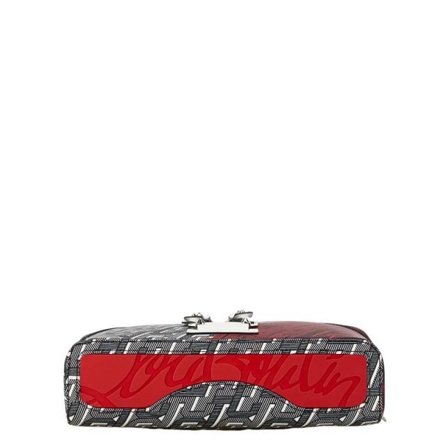 クリスチャンルブタン 総柄 ルビクリック ハンドバッグ メッセンジャーバッグ 2WAY 1205006 ブラック Christian Louboutin 【中古】_4