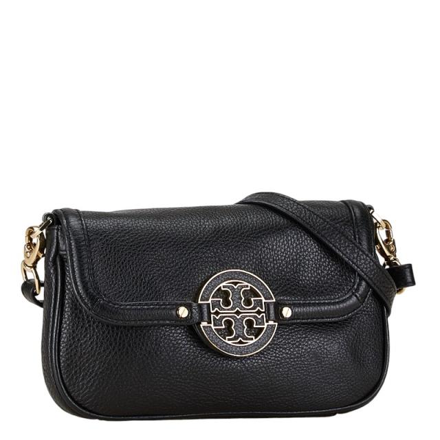Tory Burch ブラック レザー ショルダーバッグ Tory Burch ブラックレザー ショルダーバッグ - メルカリ