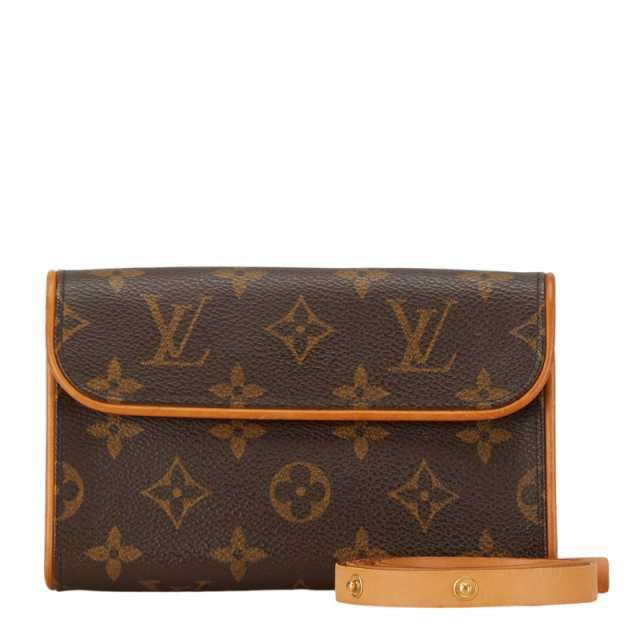 ルイ ヴィトン モノグラム ポシェット フロランティーヌ ウエストバッグ M51855 ブラウン PVC レザー LOUIS VUITTON 【中古】